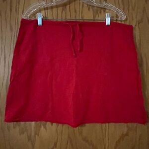 James Perse Red Mini Skirt